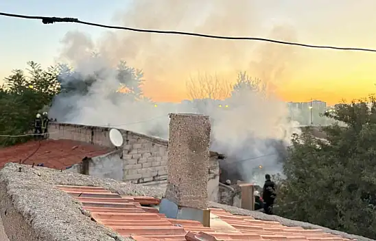 Kayseri'de yangın paniği: Anneanne torunlarını kurtardı!