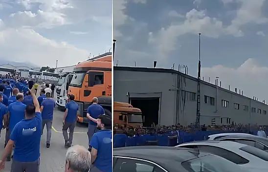 Dev firmanın Kayseri'deki yüzlerce çalışanı greve başladı: Yuh sesleri yükseldi!