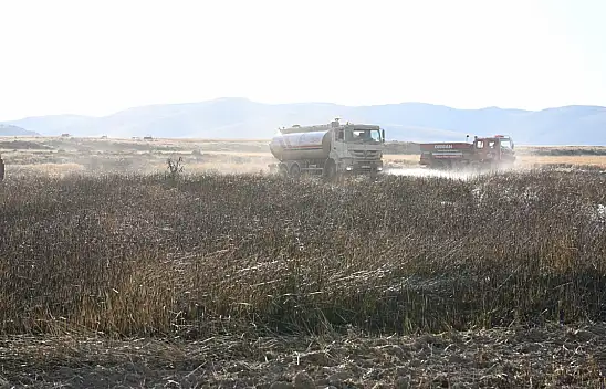 Develi'de korkutan yangın!