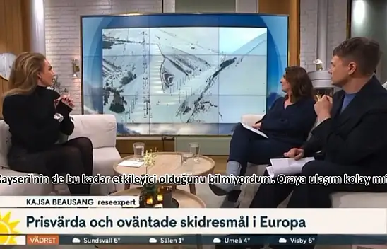 Erciyes Kayak Merkezi İsveç medyasında - As bayrakları!