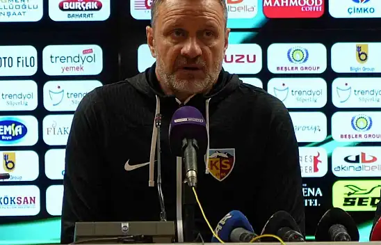 Kayserispor'da Hari Vukas konuştu: Memnun değiliz