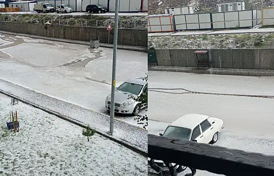 İncesu'yu dolu vurdu!