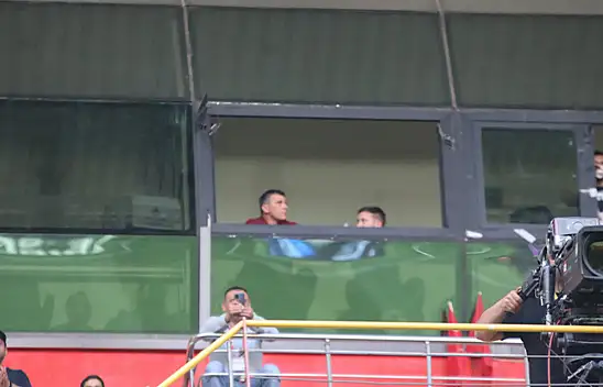 Jakirovic tribünden görüntülendi