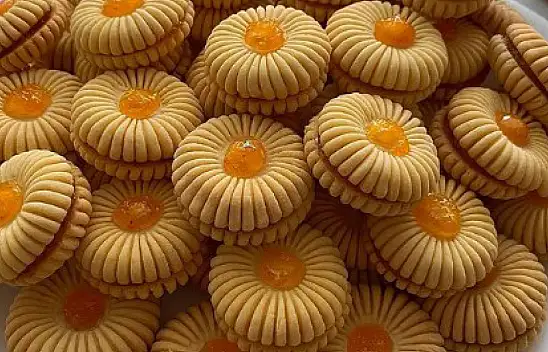 Kahve Yanı Kurabiyesi - Portakal Dolgulu Kurabiye - Az Malzemeli