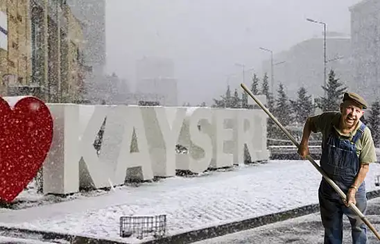 Kar yağışı Kayserili üreticilerin yüzünü güldürdü!