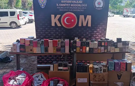 Kayseri'de 'kaçak parfüm' operasyonunda 2 kişi gözaltına alındı!