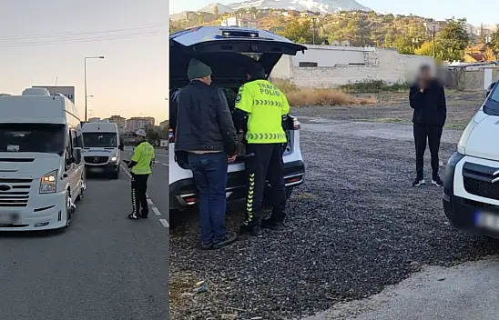 Kayseri'de 8 araca trafikten men cezası!