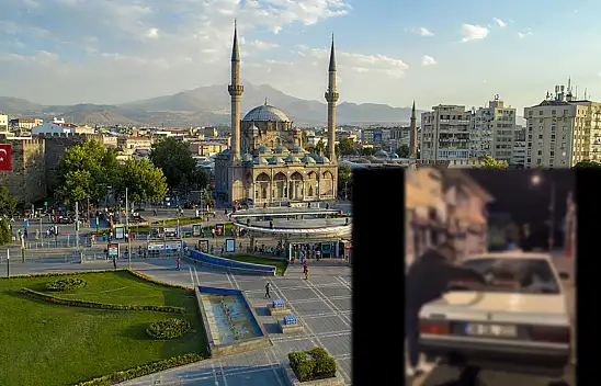 Kayseri'de araba camında dikkat çeken poster!