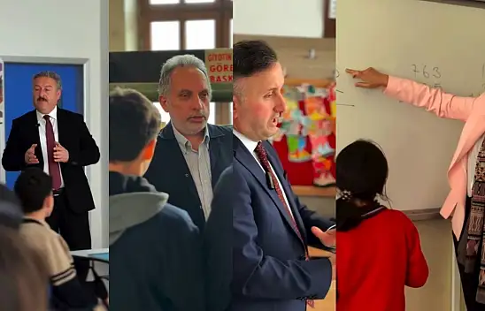 Kayseri'de başkan ve müdürler ders anlattı!