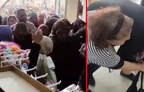 Kayseri'de böyle izdiham görülmedi – Ezip geçtiler!