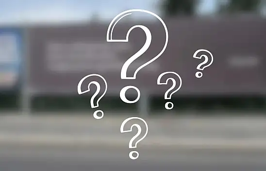 Kayseri'de dev panoda gizemli mesaj! Arkasından bakın ne çıktı?