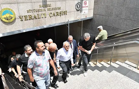Kayseri'de esnafın beklediği günler geldi! Başkan Büyükkılıç Yeraltı Çarşısı'nda