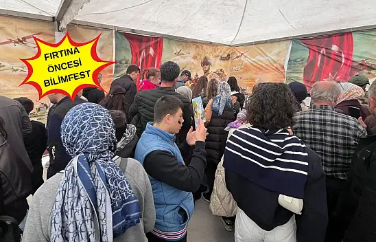 Kayseri'de fırtına nedeniyle BİLİMFEST alanı boş kaldı! Gözler Türk Yıldızları gösterisinde!