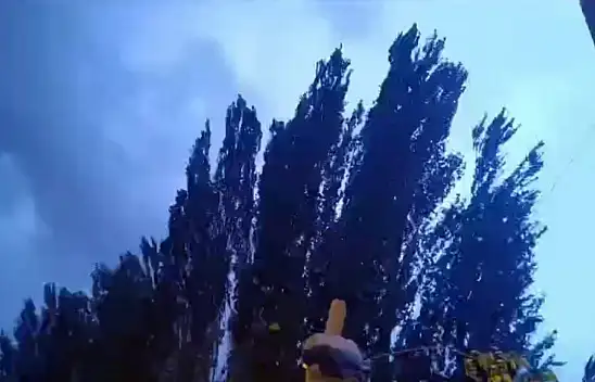 Geceyi şimşekler aydınlattı