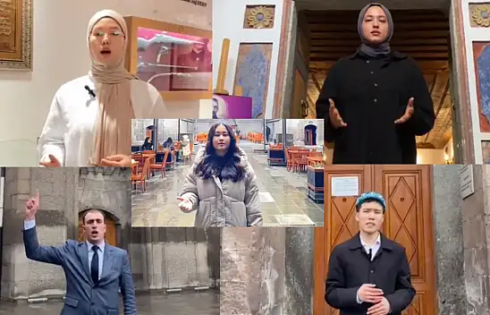 Kayseri'de hep bir ağızdan İstiklal Marşı'nı okudular!