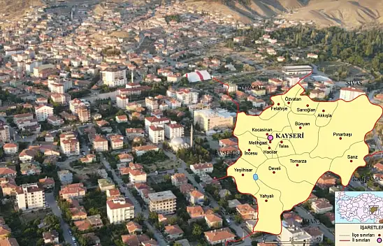 Kayseri'de İncesu ilçesine bağlı mahalle ilçe oldu