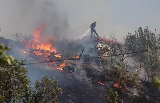 Kayseri'de korkutan yangın!
