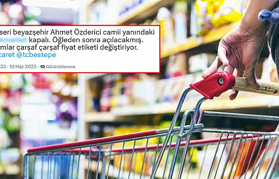 Kayseri'de 'Marketi etiket değişimi için öğlene kadar kapattılar' iddiası