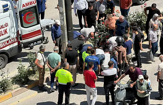 Kayseri'de motosiklet kontrolden çıkıp devrildi!