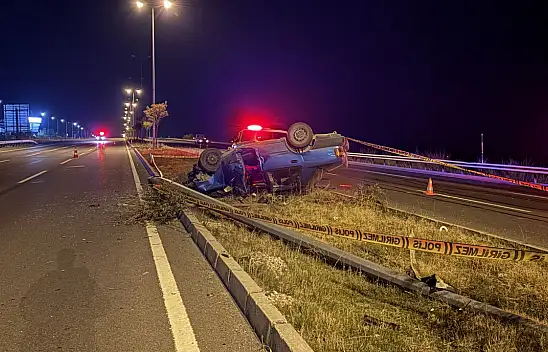 Kayseri'de otomobil takla attı: Araç hurdaya döndü - 2 yaralı!