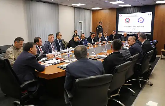 Kayseri'de oynanacak Türkiye - Galler maçı için güvenlik toplantısı yapıldı!