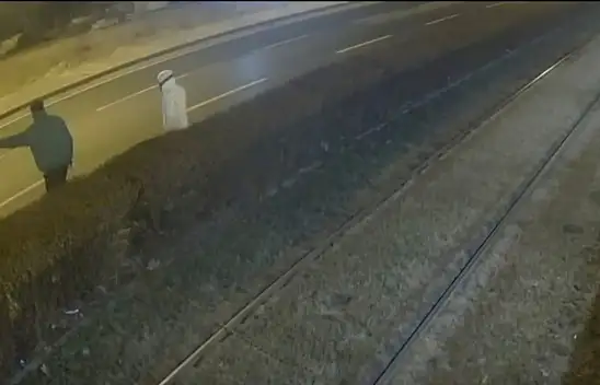 Kayseri'de raylı sistem hattında hareketli anlar!