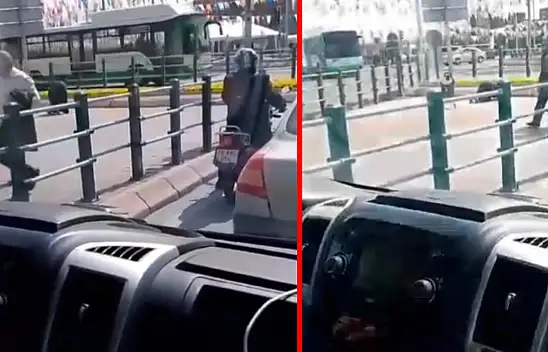 Kayseri'de şaşırtan anlar – Postere secde etti!