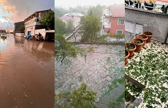 Kayseri'de şiddetli yağış tarım arazileri ve meyve ağaçlarına zarar verdi