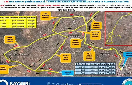 Kayseri'de vatandaş talep etti, güzergah değişti: 27 Haziran'da başlıyor!