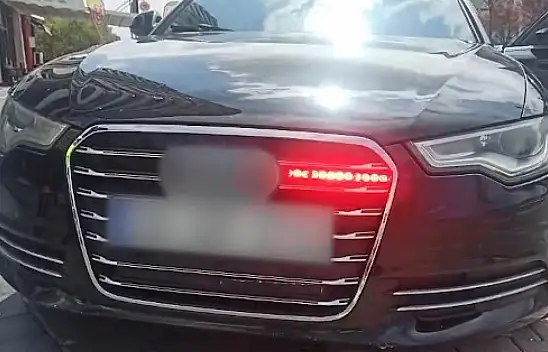 Kayseri'de yetkisiz çakar kullanan sürücüye rekor ceza!