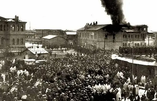 Kayseri'deki Papaz Okulu 92 yıl önce böyle kül oldu…