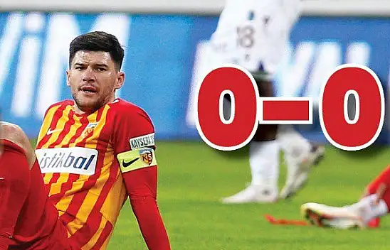 Kayserispor Trabzonspor'u elinden kaçırdı