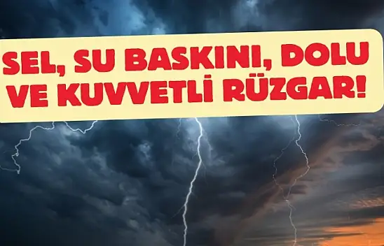 Kayseri için alarm verildi: Meteoroloji saat verip uyardı