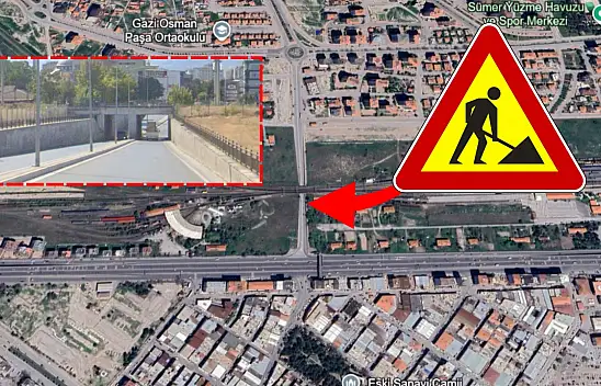Kayseri'nin en yoğun güzergahı: Gazi Osman Paşa Altgeçidi trafiğe kapatılıyor!