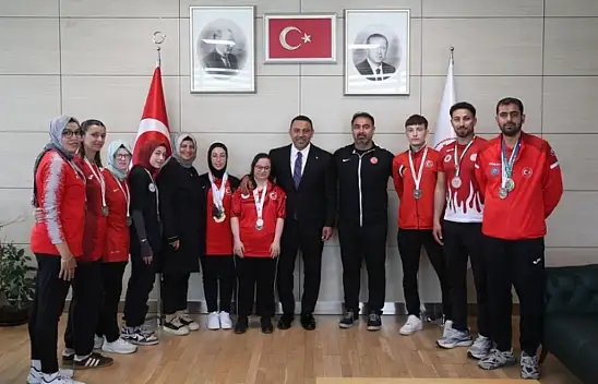 Kayseri'nin gururu şampiyon sporcular Ankara'da