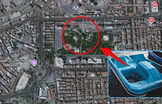 Kayseri'nin merkezinde bir zamanlar tekne ile gezmek mümkündü!