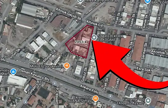 Kayseri'nin sanayi bölgesinde bir işyeri satışa çıktı!