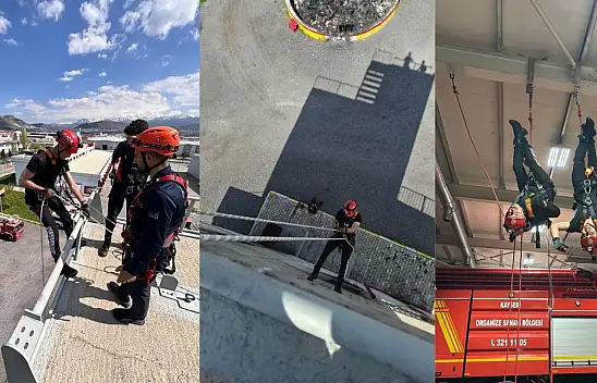 Kayseri OSB'de gerçeğe yakın tatbikat!