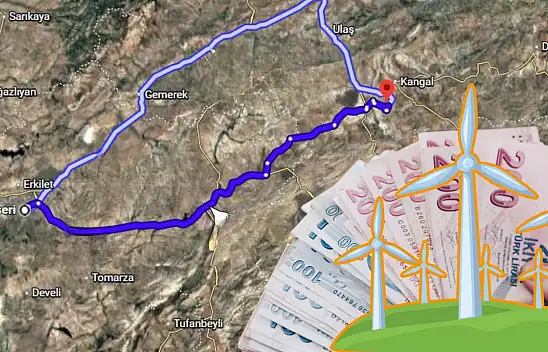Kayseri sınırına 963 milyon TL'lik RES hamlesi!
