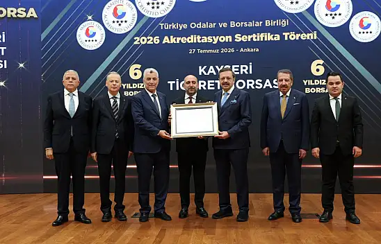 Kayseri Ticaret Borsası Türkiye'nin zirvesine çıktı! 6 yıldızlı başarıyla ilk 5'e girdi