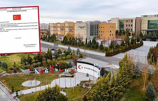 Kayseri Üniversitesi'nde isim değişikliğine gidildi: Karar Resmi Gazete'de!