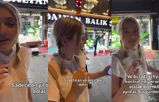 Kayseri'ye gelen Amerikalı kadın, ekonomi yorumuyla sosyal medyayı salladı!