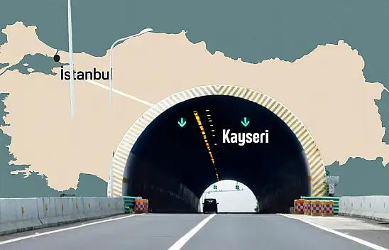 Kayseri'ye kadar tünelle gitmek artık hayal değil!