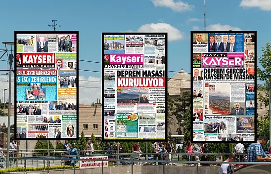 Kayseri yerel gazeteleri kent gündemini belirledi: Deprem Çalıştayı ve zehirlenme...