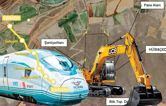 Kayseri-Yerköy yüksek hızlı tren hattı için kırsalda dev yatırım!