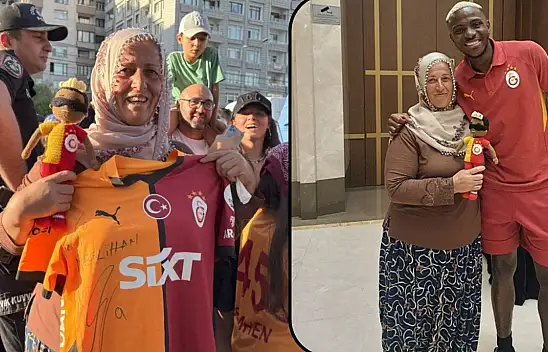 Kayserili Neslihan Teyze, Osimhen ile yeniden buluştu!