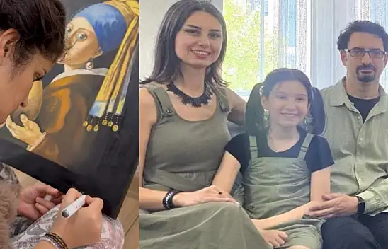 Kayserili öğretmen dünyaca ünlü sanatçının resmini bakın nasıl yorumladı!