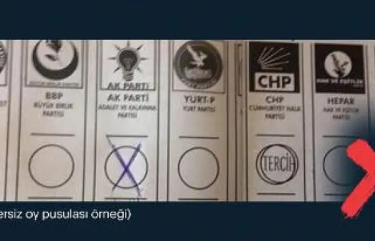 Kayserililer aman bunlara dikkat – Oylarınız geçersiz sayılabilir!