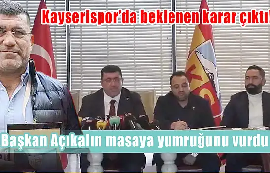Kayserispor'dan ibretlik karar çıktı! Süper Lig haberleri