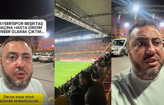 Kayserispor taraftarı isyan etti: Stada hasta girdim kanser çıktım